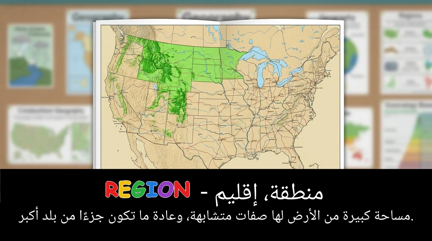 Arabic Illustration for region